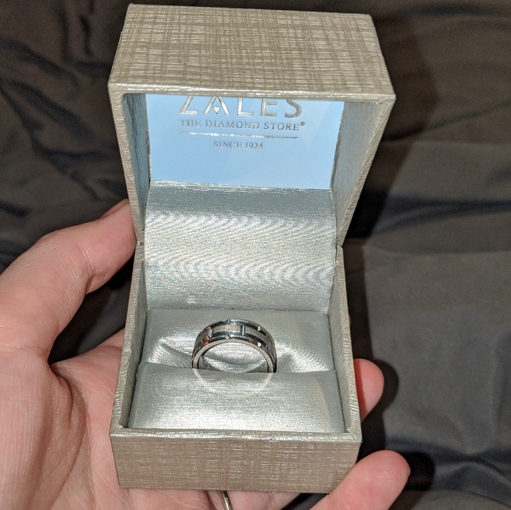 Tungsten size 8 ring